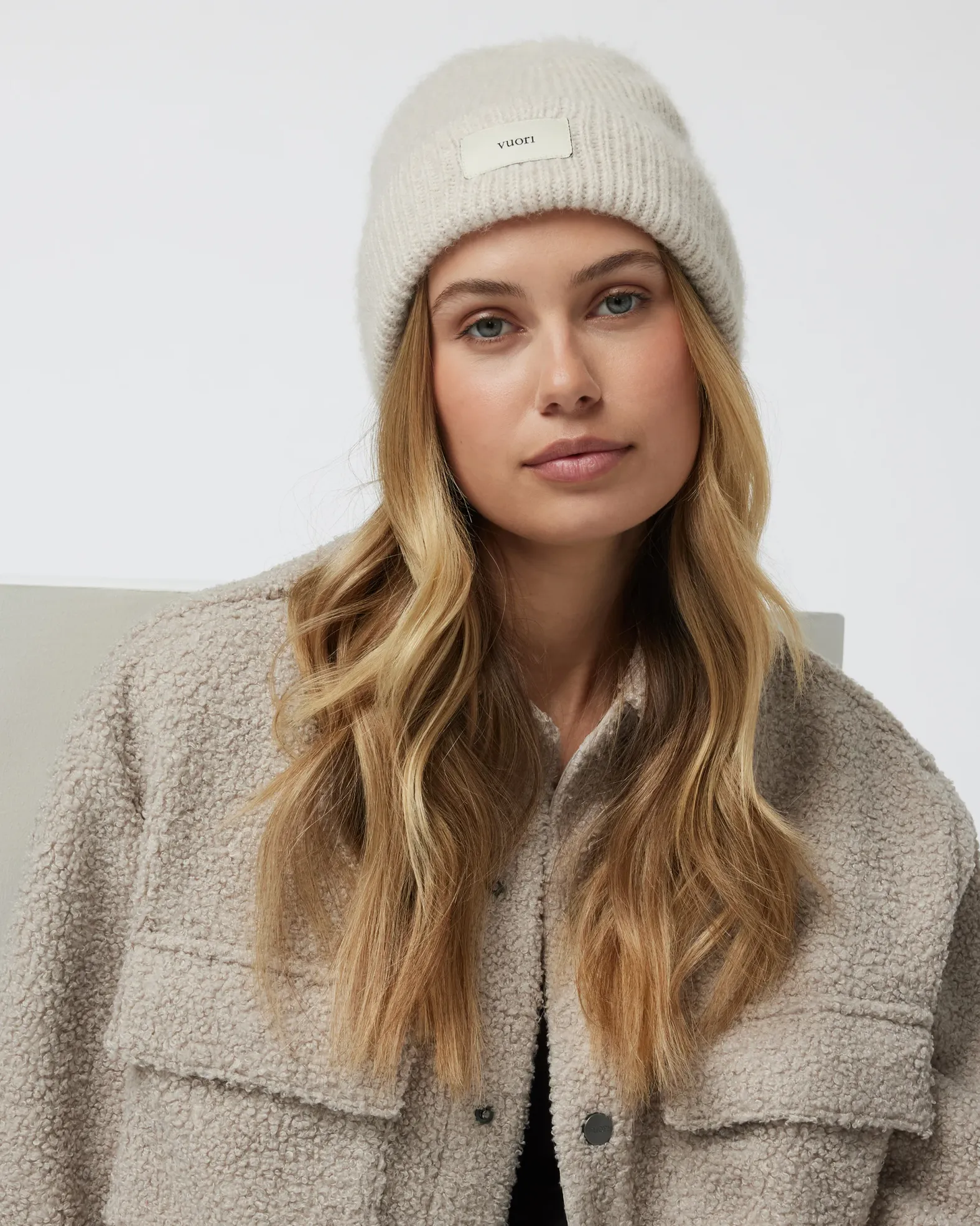 New With Tag Vuori Wool Blend Manchester Beanie Oregano Size OS Vuori Label Beanie - Als.com main image 2